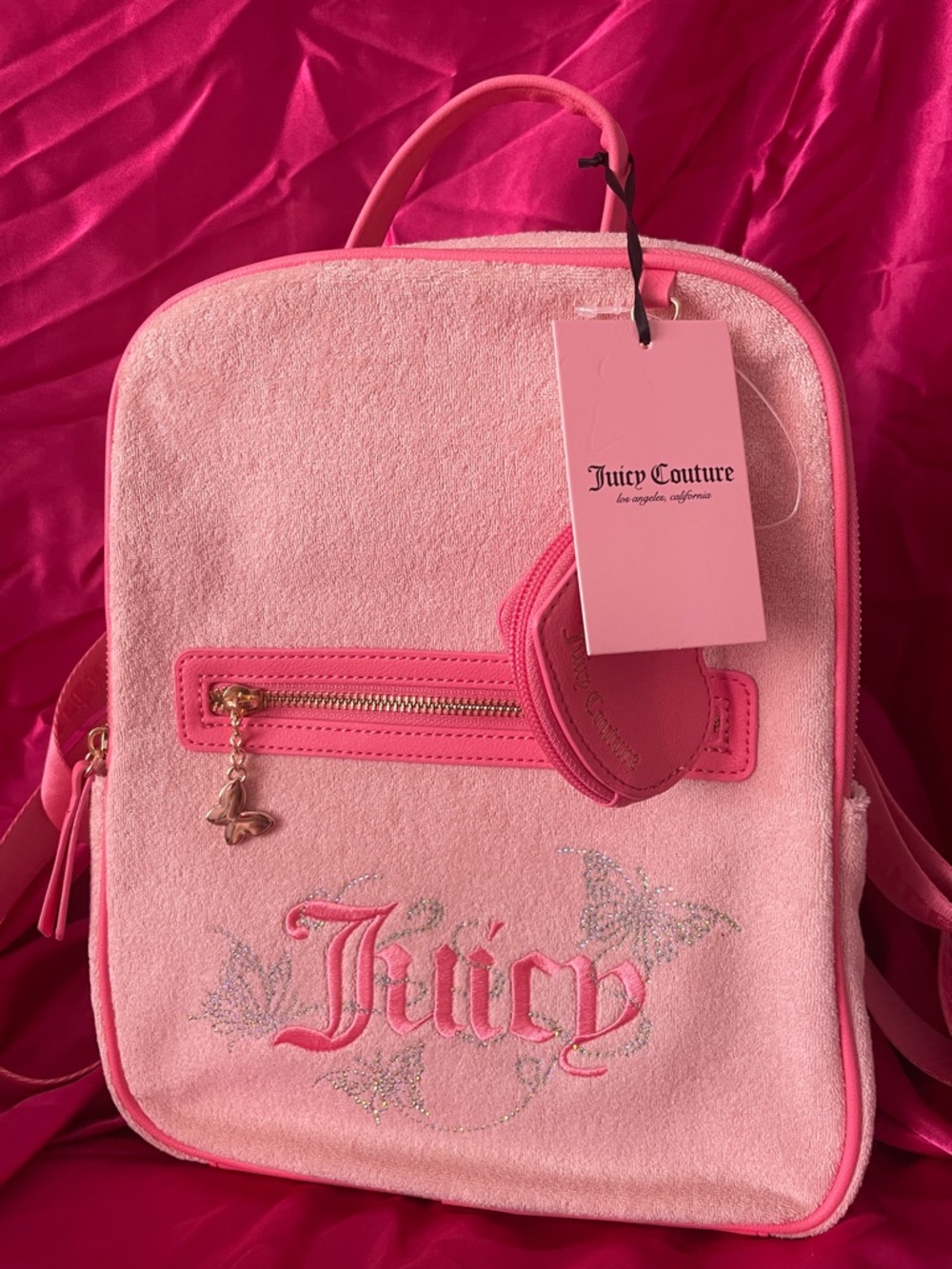 JUICY COUTURE VELOUR BACKPACK - NEW